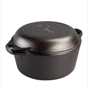 5 Quart Cast Iron 2-in-1 Dutch Oven